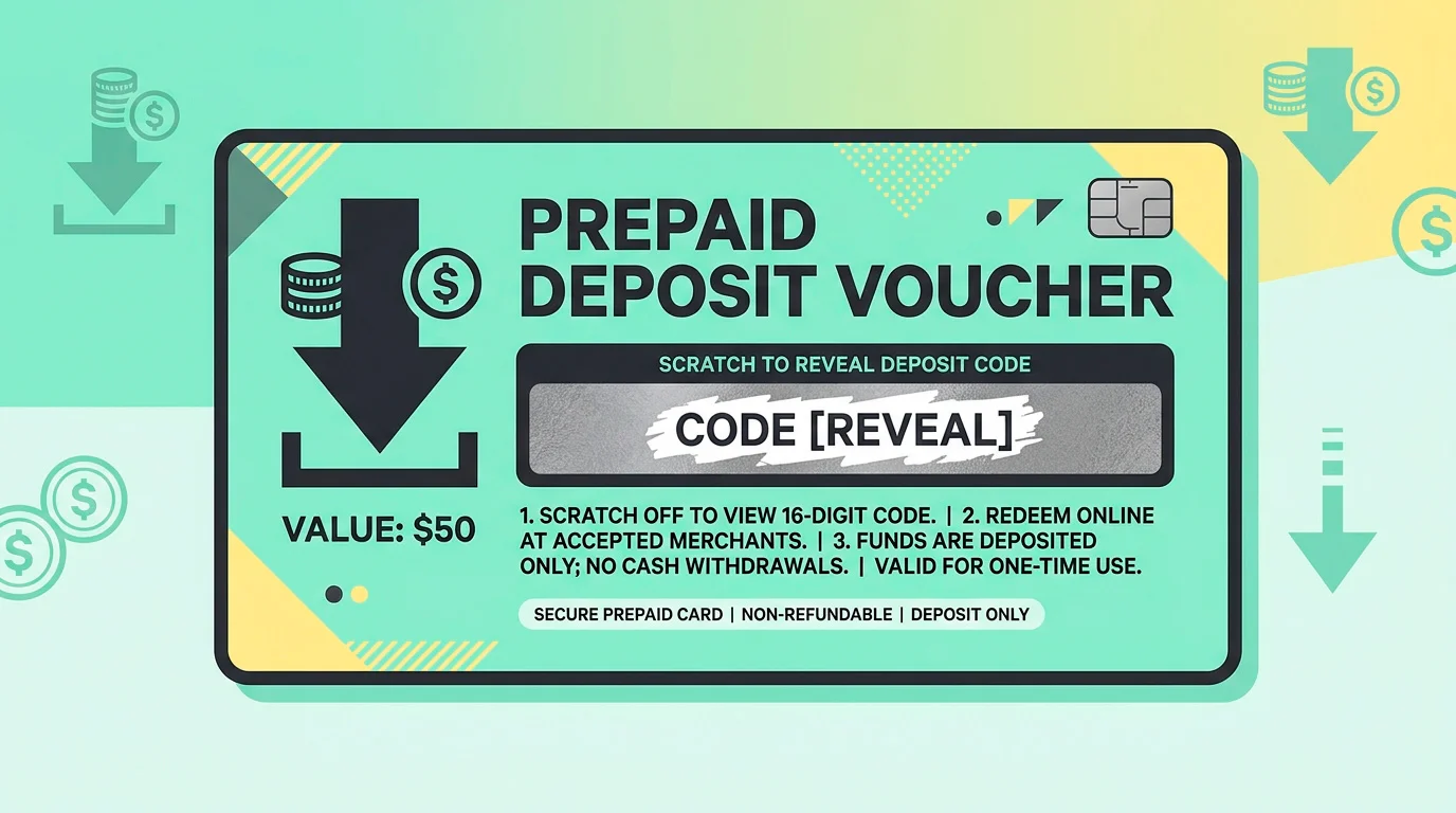 Illustration of prepaid voucher deposits with Paysafecard and Neosurf for offshore casino sign-ups
