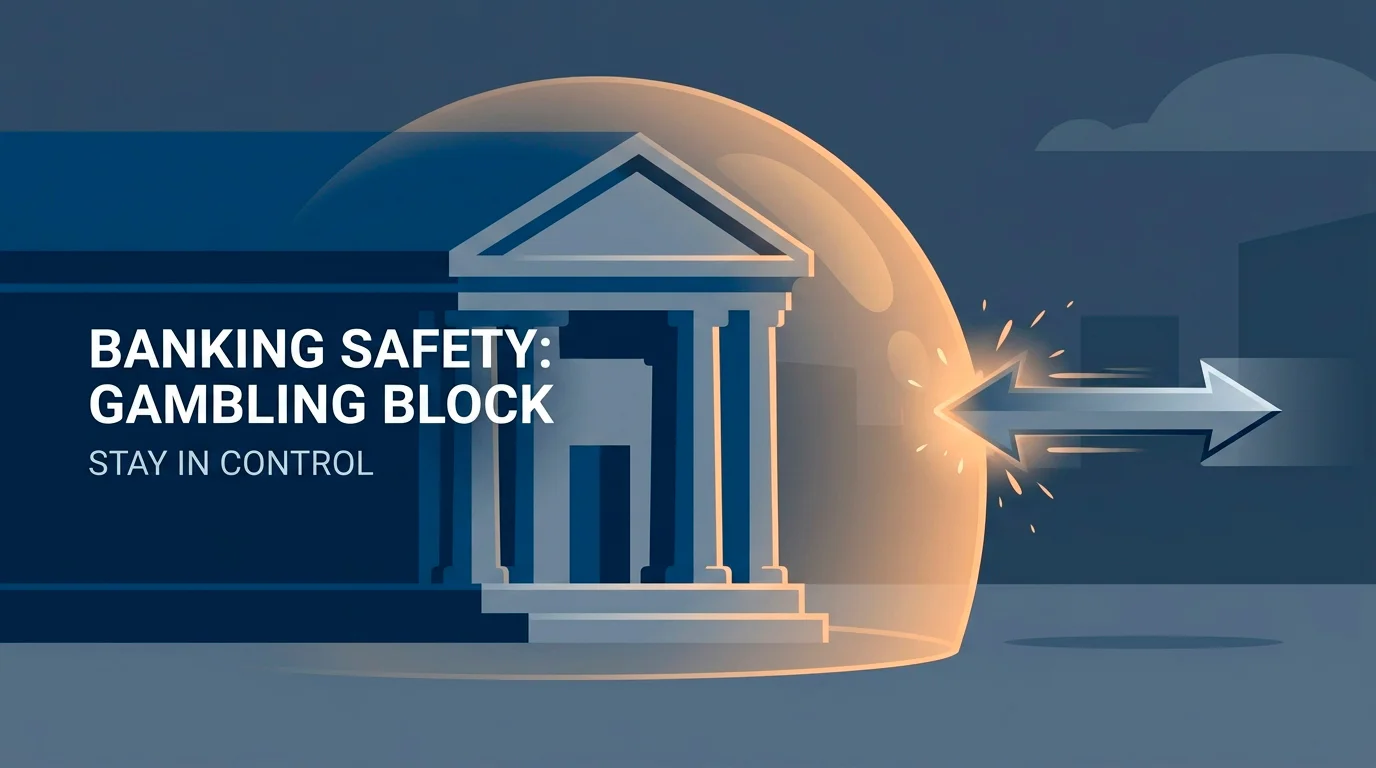 Illustration of a UK bank blocking a gambling transaction to an offshore operator